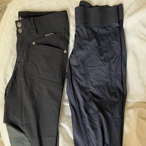 Kerrits Crossover Knee Patch and Horze Madison Full Seat Tight